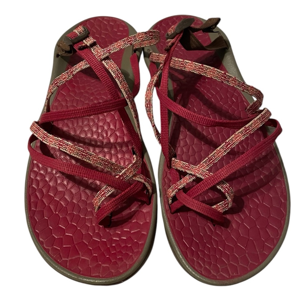 Chaco Red Strappy Sandals